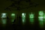 Bruce Nauman. Mapping the Studio I (Fat Chance John Cage), 2001. 7 DVD projections, 5:40:00 min. Collection of Dia Art Foundation; Partial Gift, Lannan Foundation, 2013. Exhibition copy — the original is on view at Dia: Beacon, New York, USA.
